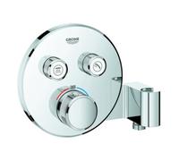 Grohe Grohe Fertigset Grohtherm Smartcontrol encastré UP-THM, 2 sorties, douchette, rond, chrome Quantité:1
