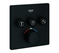 Grohe Grohe Fertigset Grohtherm Smartcontrol encastré UP-THM, 3 vannes d'arrêt, angle, bleu phantom Quantité:1
