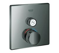 Grohe Smartcontrol jeu de finition 29123A00 graphite dur, carré, 2000 , robinet d'arrêt match1