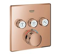 Grohe Grohe Fertigset Grohtherm Smartcontrol UP-THM, 3 vannes d'arrêt, angle, warm sunset Quantité:1