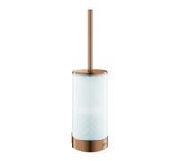 Grohe Selection jeu de brosses WC 41076DL0 brushed warm sunset, verre, fixation murale, fixation invisible