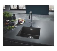 Grohe - Grohe K700 Evier sous-plan 417 x 366mm + Vidage, siphon, bonde inclus, Quartz Noir Granite (31653AP0)