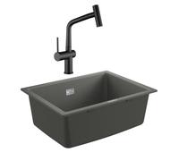 Grohe - Grohe K700U evier composite + Ceramia Timeless mitigeur (G31655TML1BM-SET)