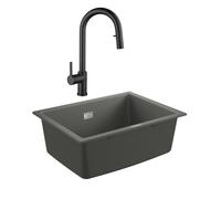 Grohe - Grohe K700U evier composite + Ceramia Timeless mitigeur (G31655TML2BM-SET)