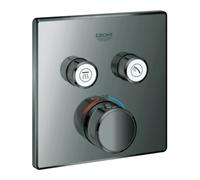 Grohe Grohe Kit complet Grohtherm Smartcontrol hd graphite, angle, UP-THM, 2 vannes d'arrêt Quantité:1