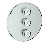 Grohe Grohe Kit complet Grohtherm Smartcontrol supersteel, rond, vanne encastrée 3 voies Quantité:1