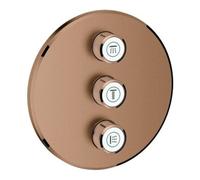 Grohe Grohe Kit complet Grohtherm Smartcontrol w suns brossé, rond, valve encastrée 3 voies Quantité:1