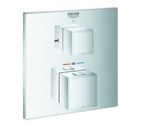 Grohe Cube 24155000 chromé , thermostat thermostatique chromé avec chromé à 2 voies