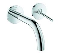 Grohe Grohe Kit de montage fini Atrio encastré 2 trous, A 18,5 cm, blanc, chrome Quantité:1