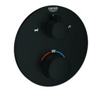 Grohe Grohe Kit de montage Grohtherm mitigeur thermostatique baignoire encastré, 2 voies, rond, bleu mat Quantité:1