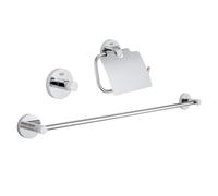 GROHE Set d'accessoires de salle de bain Essentials 3-en-1 40775001 chromé design