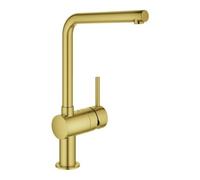 GROHE Minta Mitigeur monocommandé pour évier, bec en L, 31375GN0, Couleur: lever de soleil frais brossé