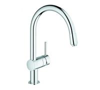Grohe Grohe Minta Mitigeur évier 1/2", DN, bec C, aérateur laminaire, chrome Quantité:1
