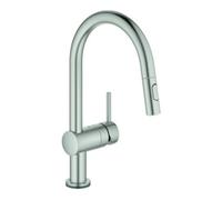 Grohe Grohe Minta Touch mitigeur évier électronique superchromé, douchette extractible double flux Quantité:1
