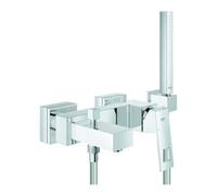 Grohe Grohe Mitigeur bain monocommande Eurocube chrome, avec ensemble douche, montage mural Quantité:1