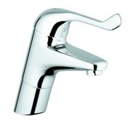 Grohe Grohe Mitigeur de sécurité monocommande pour lavabo Euroeco Special chrome, corps lisse, haut modèle Quantité:1
