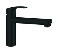 Grohe Eurosmart Mitigeur de cuisine - 22.2cm - bec rotatif - Noir mat 304632430