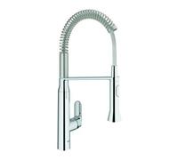 GROHE Robinet de cuisine K7 31379000 Chromé – Bec orientable, Douche professionnelle