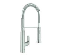 Grohe Grohe Mitigeur évier K7 supersteel, douchette professionnelle extractible Quantité:1