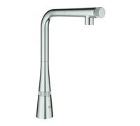 Grohe Grohe Mitigeur évier Zedra SmartC bec extractible avec jet laminaire, superchromé Quantité:1