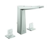 Grohe Grohe Mitigeur lavabo 3 trous Allure Brilliant P. Coll. 1/2", L, poignées trapèze avec limiteur, super chromé Quantité:1