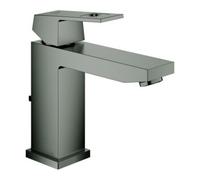 GROHE Robinet de lavabo Eurocube 1 trou Taille M avec vidange - Brushed Hard Graphite (anthracite)