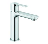 Grohe Lineare Mitigeur monocommandé pour lavabo, S-Size, vidage Push-Open, saillie 128mm, 23106001, Couleur: chrome