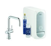 Grohe Grohe Mitigeur monocommande évier Blue Home chrome, kit de démarrage bec en U Quantité:1