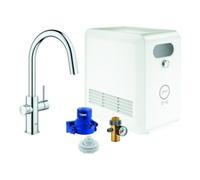 Grohe Grohe Mitigeur monocommande évier Blue Professional C, chrome, avec bec Quantité:1