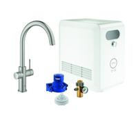 Grohe Grohe Mitigeur monocommande évier Blue Professional C, supersteel Quantité:1