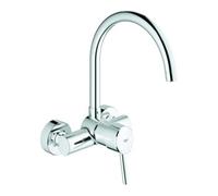 Grohe Grohe Mitigeur monocommande évier Concetto chrome, montage mural Quantité:1
