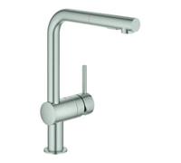 Grohe Grohe Mitigeur monocommande évier Minta super chromé, douchette extractible, bec L Quantité:1