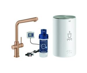 Grohe Grohe Mitigeur monocommande évier Red Duo bec L, avec chaudière Gr M, blanc solaire Quantité:1