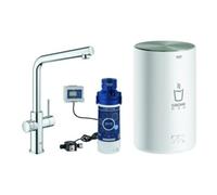 Grohe Grohe Mitigeur monocommande évier Red Duo chrome, taille M, avec chauffe-eau Quantité:1