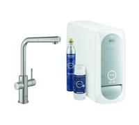 Grohe Grohe Mitigeur monotrou Blue Home sst, bec L, démarrage K, bec extractible M Quantité:1