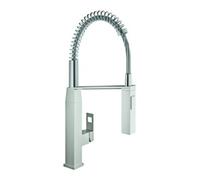 Grohe Grohe Mitigeur monotrou Eurocube supersteel, douchette professionnelle extractible Quantité:1