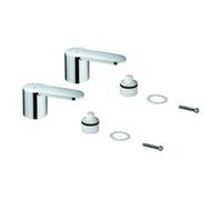 Grohe Grohe Paire de poignées 48309 bleu/rouge pour Eurostyle C mitigeur 3 trous chrome Quantité:1
