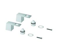 Grohe Grohe Paire de poignées 48321 pour Eurocube mitigeur lavabo 3 trous bleu/rouge chrome Quantité:1