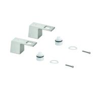 Grohe Grohe Paire de poignées 48321 pour Eurocube mitigeur lavabo 3 trous bleu/rouge supersteel Quantité:1