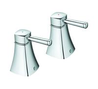 Grohe Grohe Paire de poignées Grandera 48325 marquage bleu/rouge chrome Quantité:1