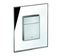 Grohe Grohe Plaque de recouvrement 42369 avec bouton-poussoir en verre miroir Quantité:1
