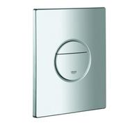 Grohe Grohe Plaque de recouvrement 42375 avec bouton-poussoir chrome mat Quantité:1