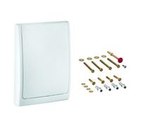 Grohe Grohe Plaque de recouvrement 43179 complète pour chasse d'eau murale blanc alpin Quantité:1