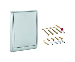Grohe Grohe Plaque de recouvrement 43179 complète pour chasse d'eau WC encastrée murale chrome mat Quantité:1