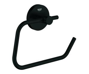 Grohe Grohe Porte-papier WC Essentials sans couvercle, fixation murale, noir mat Quantité:1