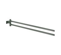 Grohe Grohe Porte-serviettes Essentials Cube h grap g, 2 bras, 43,9 cm, noir, fixé Quantité:1