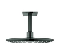 Grohe Grohe Rainshower SmartActive 310 Cube Pomme de tête plafond 14,2 cm, 2 jets, graphite mat Quantité:1