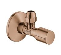 GROHE Équerre Match0 22037DL0 1/2 x 3/8 – poignée en métal, rosace, brossé coucher de soleil chaud