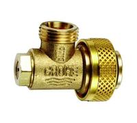 GROHE Robinet d'arrêt équerre match0 42235 pour réservoir WC Chromé 42235000