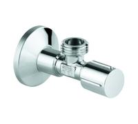 Grohe Grohe Robinet d'arrêt d'angle 1/2", auto-étanche, raccord, chrome Quantité:1